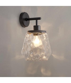 4996/1W MODERN ODL23 303 черный/прозрачный/металл/стекло Бра E27 1*40W CAPRA-foto3