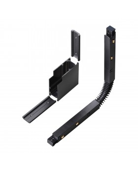 135124 SHINO NT21 043 черный Соединитель с токопроводом для шинопровода Г-образный IP20 48V FLUM-foto4