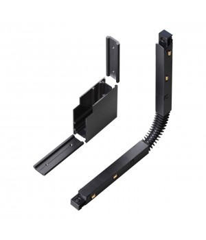 135124 SHINO NT21 043 черный Соединитель с токопроводом для шинопровода Г-образный IP20 48V FLUM-foto4