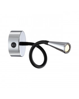 4348/3WL HIGHTECH ODL23 271 хром полированный/черный/металл Настенный св-к выкл на корпусе IP20 LED 3W 263Лм 3000K ODDS-foto4