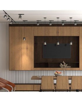 358645 PORT NT21 088 корпус черный/плафон дымчатый Светильник трековый однофазный трехжильный, провод 1м IP20 LED 4000K 20W 175-245V ARTIK-foto3