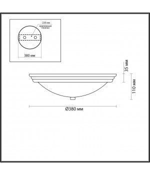 5262/3C VINTAGE LN23 225 античная латунь Настенно-потолочный светильник E27 3*60W 220V KAYLA-foto2