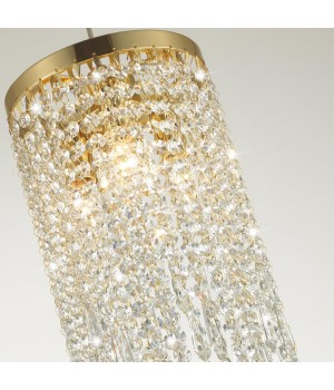 5028/3 MODERN ODL23 431 золотой/прозрачный металл/хрусталь Подвес E14 3*40W CHOKKA-foto5