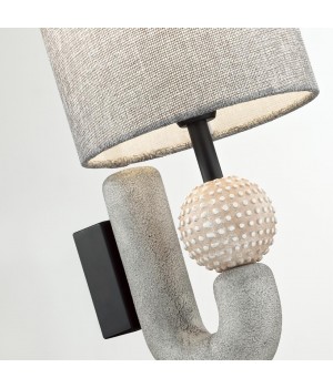 5410/1WA MODERN ODL_EX23 31 черный матов./серый металл/полирезин/ткань Бра E14 1*40W BAGEL-foto6