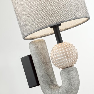 5410/1WA MODERN ODL_EX23 31 черный матов./серый металл/полирезин/ткань Бра E14 1*40W BAGEL-foto6