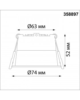 358897 SPOT NT22 227 белый Светильник встраиваемый светодиодный IP20 LED 4000К 6W 220V TRAN-foto2