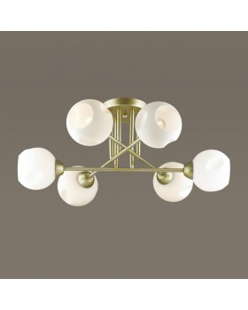 4519/6C COMFI LN21 066 матовое золото, белый Люстра потолочная E27 6*40W 220V PAIGE-foto4