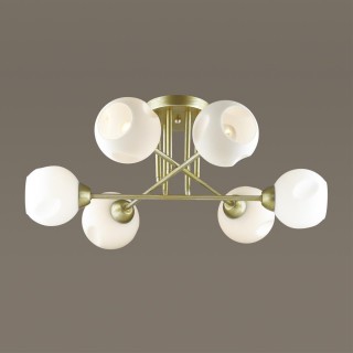 4519/6C COMFI LN21 066 матовое золото, белый Люстра потолочная E27 6*40W 220V PAIGE-foto4