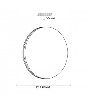 3016/CL MINI SN 043 Светильник пластик/белый/хром LED 30Вт 4000K D330 IP43 SMALLI-foto2