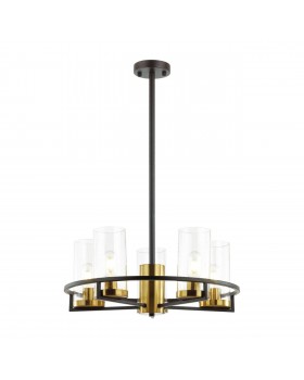 4817/5 COUNTRY ODL21 483 черный/золотой/прозрачный Люстра E27 5*60W KAVO-foto6
