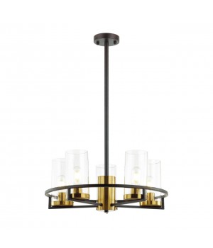 4817/5 COUNTRY ODL21 483 черный/золотой/прозрачный Люстра E27 5*60W KAVO-foto6