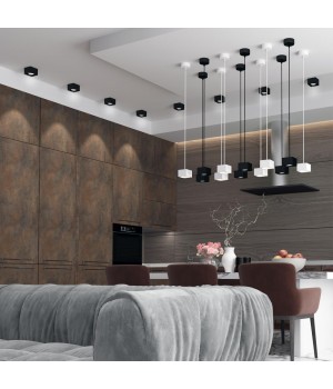 358657 OVER NT21 189 белый Светильник накладной светодиодный, провод 2м IP20 LED 4000К 12W 220V PATERA-foto4