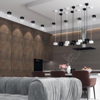 358657 OVER NT21 189 белый Светильник накладной светодиодный, провод 2м IP20 LED 4000К 12W 220V PATERA-foto4