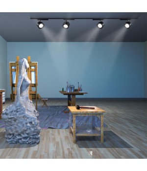 358435 PORT NT20 099 черный Светильник трековый однофазный трехжильный IP20 LED 4000K 30W 220-240V PIRUM-foto3