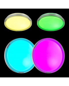 3028/EL COLOR SN 019 Светильник пластик/белый LED 72Вт 3000-6500K D490 IP43 пульт ДУ/RGB/LampSmart SLOT-foto3