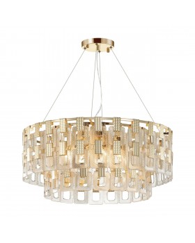 4989/12 HALL ODL22 389 золотой/стекло Люстра E14 12*40W BUCKLE-foto6