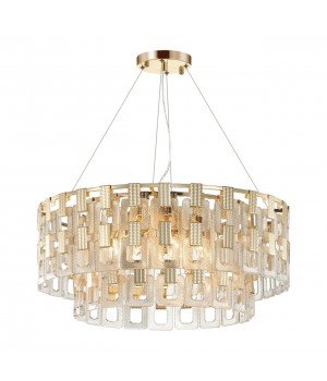 4989/12 HALL ODL22 389 золотой/стекло Люстра E14 12*40W BUCKLE-foto6