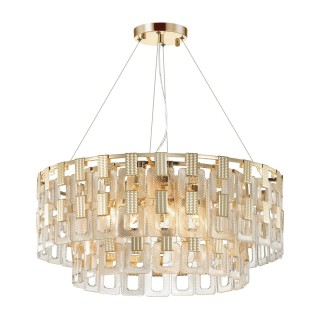 4989/12 HALL ODL22 389 золотой/стекло Люстра E14 12*40W BUCKLE-foto6