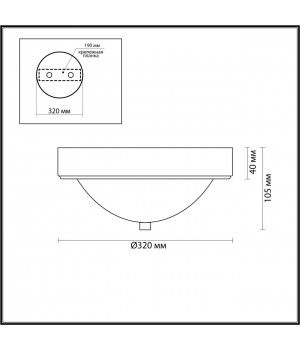 5259/2C VINTAGE LN23 222 латунь Настенно-потолочный светильник E27 2*60W 220V NINA-foto2