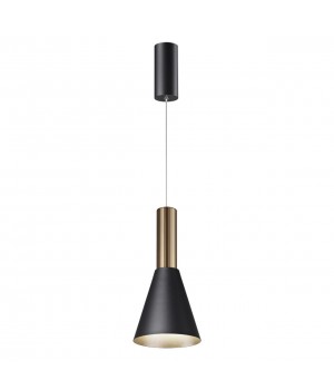 358983 OVER NT22 158 бронза светлая/черный Светильник светодиодный накладной, провод 2м IP20 LED 4000K 15W 220V ALBA-foto4