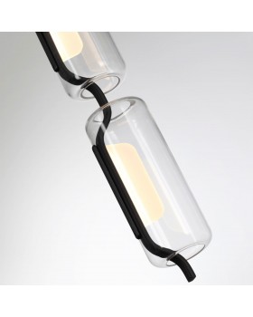 5003/20L L-VISION ODL23 283 черный матовый/прозрачный/стекло Подвес LED 20W 3000K KAVIA-foto5