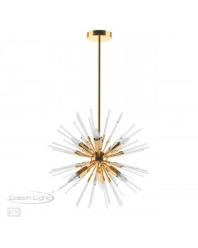 4849/6 HALL ODL21 209 золотой/прозрачный Люстра E14 6*40W KADRILIA-foto5