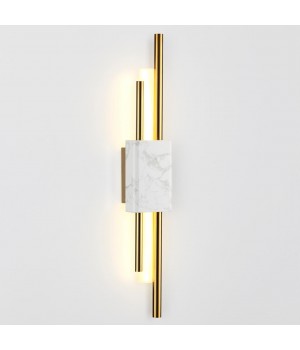 4359/10WL MIDCENT ODL23 175 белый мрамор/золотистый металл Настенный светильник IP20 LED 10W 655Лм 3000K MARMI-foto4