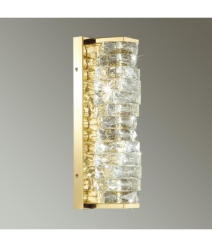 4999/10WL HALL ODL23 433 золотой/прозрачный/металл/хрусталь Бра LED 10W 4000K STRAZA-foto3