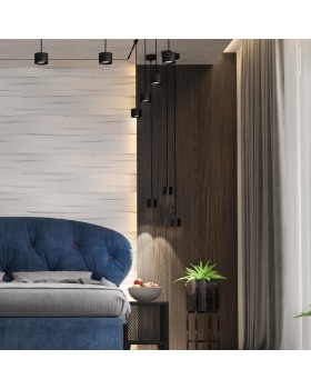 358656 OVER NT21 189 черный Светильник накладной светодиодный, провод 2м IP20 LED 4000К 12W 220V PATERA-foto3