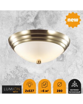 5262/2C VINTAGE LN23 225 античная латунь Настенно-потолочный светильник E27 2*60W 220V KAYLA-foto4
