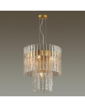 4938/6A HALL ODL22 365 матов.золотой/прозрачный/стекло/ Люстра E14 6*40W MERKALE-foto3