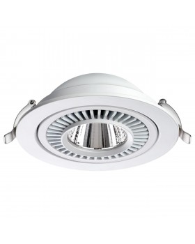 358817 SPOT NT21 252 белый Светильник встраиваемый светодиодный IP20 LED 18W 1600Лм 4000K 220V GESSO-foto5