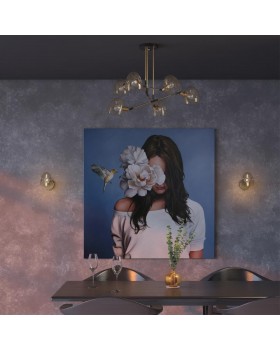 4434/6C MODERNI LN20 171 коричневый, латунь, стекло Люстра потолочная E14 6*40W 220V NOAH-foto3