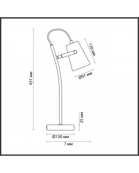 3674/1T DESK LN18 253 матовый чёрный Настольная лампа E14 40W 220V MIKU-foto2