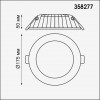 358277 SPOT NT19 274 белый Встраиваемый светильник IP20 LED 4000K 20W 100-240V GESSO