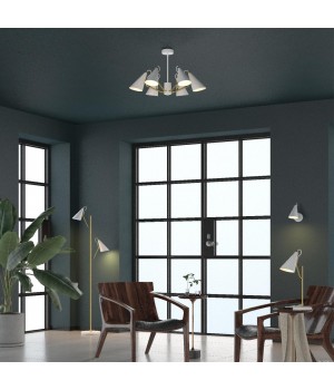 4439/6C MODERNI LN20 138 белый, золотой Люстра потолочная E14 6*40W 220V WATSON-foto3