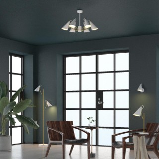 4439/6C MODERNI LN20 138 белый, золотой Люстра потолочная E14 6*40W 220V WATSON-foto3