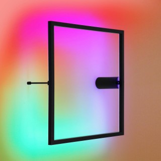 4385/24WL HIGHTECH ODL23 121 черный/металл Настенный светильник IP20 RGB динамическая подсветка ПДУ в комплекте LED 24W 3000K OMEN-foto3