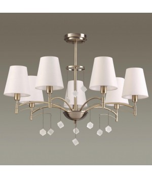 4469/7C NEOCLASSI LN20 106 античная латунь, белый Люстра потолочная E14 7*40W 220V LEAH-foto3