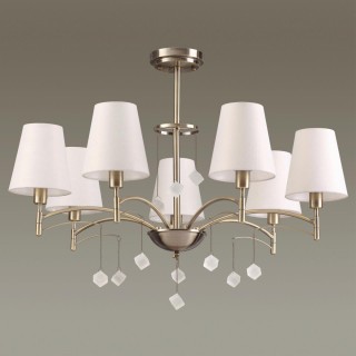 4469/7C NEOCLASSI LN20 106 античная латунь, белый Люстра потолочная E14 7*40W 220V LEAH-foto3