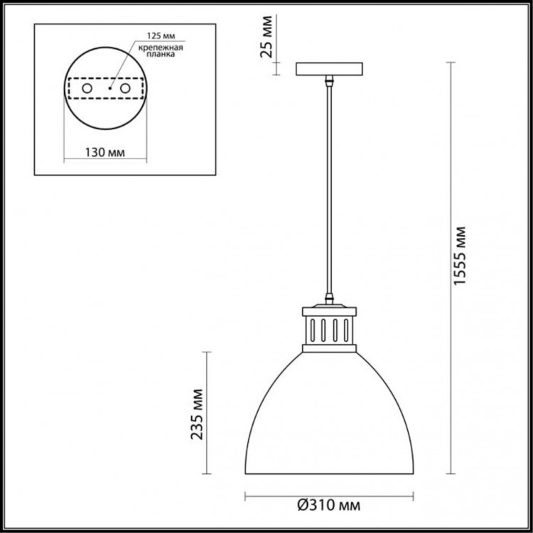 3321/1 PENDANT ODL17 362 темн.серый/ никель Подвес E27 60W 220V VIOLA