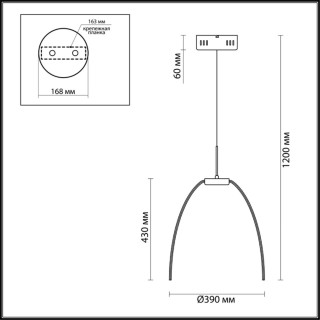 4102/99CL L-VISION ODL19 66 хром Люстра потолочная LED 100W CALVADA-foto2