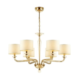 4727/6 MODERN ODL20 355 золотой/стекло//кремовый Люстра E14 6*40W 220V VOSTA-foto6