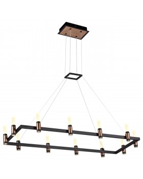 5009/48LA L-VISION ODL23 385 матовый черный/ ант.бронза/белый/металл/акрил Люстра LED 48W 4000K 1900Лм CANDEL-foto4