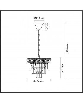 5233/4 CLASSI LN22 золотой Люстра E14 4*40W 220V ESMÉ-foto2