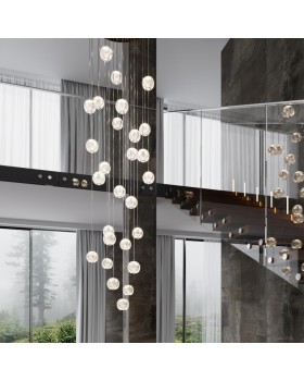 5008/120L L-VISION ODL23 417 золотой/прозрачный/металл/акрил Люстра каскадная LED 120W 4000K 6600Лм CRYSTAL-foto4