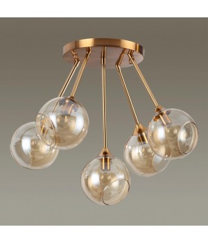 4460/5C MODERNI LN20 167 античная латунь Люстра потолочная E14 5*60W 220V WILLOW-foto3