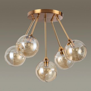 4460/5C MODERNI LN20 167 античная латунь Люстра потолочная E14 5*60W 220V WILLOW-foto3