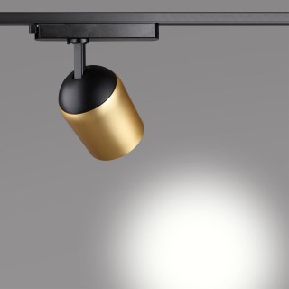 358516 PORT NT21 087 золото Светильник трековый однофазный трехжильный IP20 LED 4000K 25W 220V KAMP-foto6