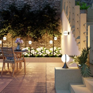 4832/2F NATURE ODL21 583 черный/акрил Ландшафтный светильник E27 2*10W IP44 LOMEO-foto3